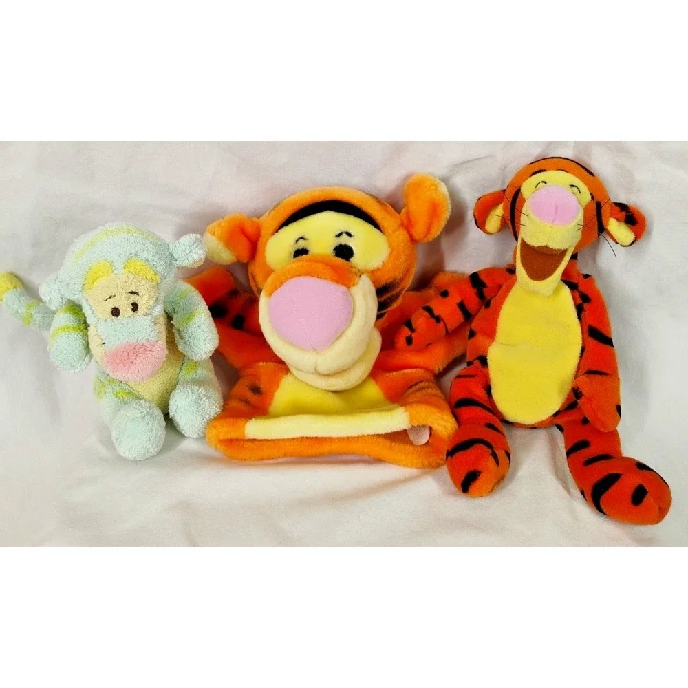 Walt Disney Tigger Small Bean Bag Plush, Puppet & Lagoon Store Plush 3pc‎ Lot